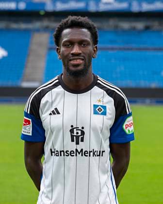 Bakery Jatta (HSV) 25.09.23, Hamburg, Hamburger SV, HSV Mannschaftsfoto-Termin, Portrait-Termin, Saison 2023 2024 Â