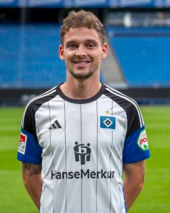 Moritz Heyer (HSV) 25.09.23, Hamburg, Hamburger SV, HSV Mannschaftsfoto-Termin, Portrait-Termin, Saison 2023 2024 Â