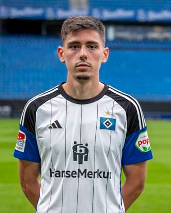 Dennis Hadzikadunic (HSV) 25.09.23, Hamburg, Hamburger SV, HSV Mannschaftsfoto-Termin, Portrait-Termin, Saison 2023 2024 Â