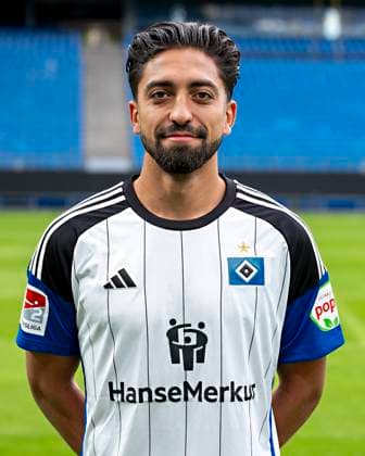Immanuel Pherai (HSV) 25.09.23, Hamburg, Hamburger SV, HSV Mannschaftsfoto-Termin, Portrait-Termin, Saison 2023 2024 Â