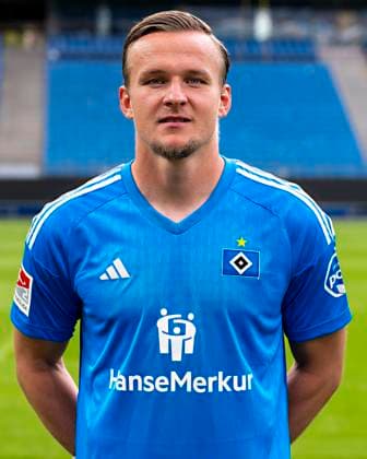 TW Tom Mickel (HSV) 25.09.23, Hamburg, Hamburger SV, HSV Mannschaftsfoto-Termin, Portrait-Termin, Saison 2023 2024 Â