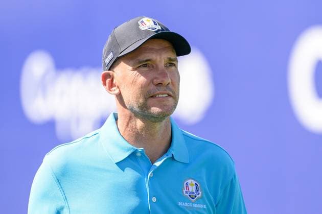 Andriy Shevchenko during the Ryder Cup 2023 at Marco Simone Golf & Country Club on September 27, 2023 in Rome Italy.  Copyright: xFabrizioxCorradetti IPAxSportx x xx IPA_40597547 IPA_IPA40597547
