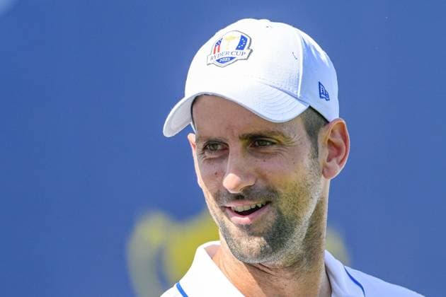 Novak Djokovic during the Ryder Cup 2023 at Marco Simone Golf & Country Club on September 27, 2023 in Rome Italy.  Copyright: xFabrizioxCorradetti IPAxSportx x xx IPA_40597574 IPA_IPA40597574