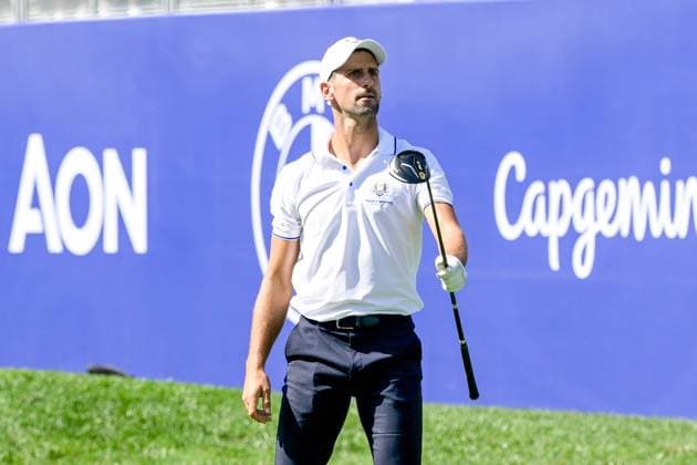 Novak Djokovic during the Ryder Cup 2023 at Marco Simone Golf & Country Club on September 27, 2023 in Rome Italy.  Copyright: xFabrizioxCorradetti IPAxSportx x xx IPA_40597585 IPA_IPA40597585