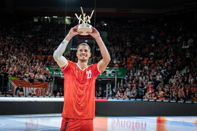 Sport Themen der Woche KW39 Sport Bilder des Tages 27.09.2023, ratiopharm Arena, Germany, Neu Ulm, ratiopharm ulm vs Niners Chemnitz - Basketball Bundesliga, Thomas Klepeisz (ratiopharm ulm) gestikuliert, gestik (Foto H. Langer) ratiopharm Arena Neu Ulm Germany *** 27 09 2023, ratiopharm Arena, Germany, Neu Ulm, ratiopharm ulm vs Niners Chemnitz Basketball Bundesliga, Thomas Klepeisz ratiopharm ulm gestures, gestures photo H Langer ratiopharm Arena Neu Ulm Germany 541_ ulmchem20230927_018 Langer-541