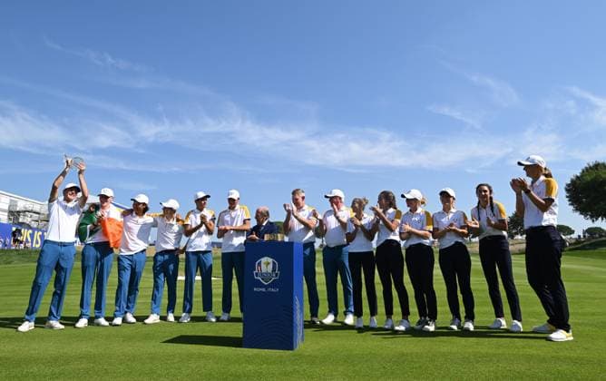 Ryder Cup 2023, Practice and Previews, Golf, Marco Simone Golf & Country Club, Rome, Italy - 28 Sep 2023  Copyright: xGreigxCowie Shutterstockx 14126911p