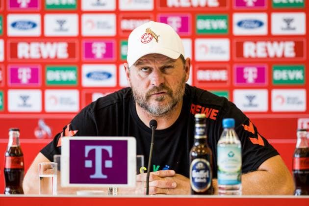Sport Bilder des Tages 1. FC Koeln Pressekonferenz; 28.09.2023 Steffen Baumgart (Trainer 1. FC Koeln) Pressekonferenz 1. FC Koeln; Geissbockheim, 28.09.2023 Copyright: xBEAUTIFULxSPORTS Wunderlx