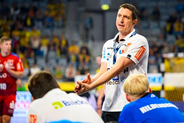 Stuttgart, 28. September 2023: HBL - 23 24 - Rhein-Neckar Loewen vs. HBW Balingen-Weilstetten Trainer Jens Buerkle (HBW Balingen) Mannheim SAP Arena Baden-Württemberg Deutschland