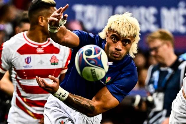 Sport Themen der Woche KW39 Sport Bilder des Tages RUGBY : Japon vs Samoa - Match de Poule de la Coupe du Monde de Rugby - Toulouse - 28-09-2023 ThierryBreton Panoramic 