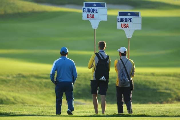 Rome Ryder Cup 2023 - Foursomes Session, 29.09.2023 Rome, Italy 29.09.2023: Foursomes Session at RYDER CUP 2023 at Marco Simone Golf & Country Club di Guidonia Montecelio, Roma Rome italy -  Copyright: xIPAxSport ABACAx BRIPASport20230929_177 IPAxSport ABACAx BRIPASport20230929_177