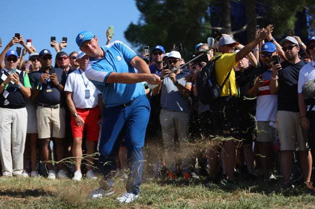 Golf match - Ryder Cup 2023 Rome, Italy 29.09.2023: Sepp Straka of Europe during Foursomes Session at RYDER CUP 2023 at Marco Simone Golf & Country Club di Guidonia Montecelio, Roma Rome Italy  Copyright: xIPAxSport ABACAx BRIPASport20230929_519 IPAxSport ABACAx BRIPASport20230929_519