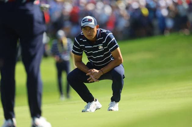 Golf match - Ryder Cup 2023 Rome, Italy 29.09.2023: Rickie Fowler of USA during Foursomes Session at RYDER CUP 2023 at Marco Simone Golf & Country Club di Guidonia Montecelio, Roma Rome Italy  Copyright: xIPAxSport ABACAx BRIPASport20230929_523 IPAxSport ABACAx BRIPASport20230929_523