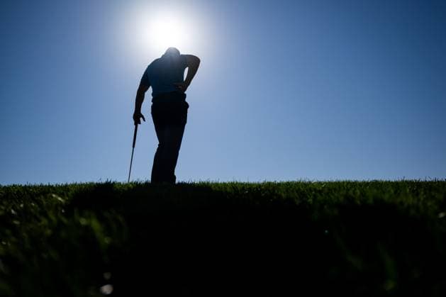 230929 Viktor Hovland of Team Europe in a foursome match during day one of the Ryder Cup on September 29, 2023 in Rome. Photo: Mathias Bergeld BILDBYRAN kod MB MB0736 golf ryder cup day 1 bbeng round 1 Copyright: MATHIASxBERGELD BB230929MB109