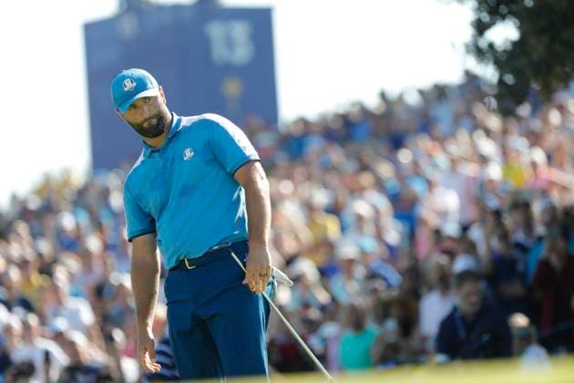 29th September 2023; Marco Simone Golf and Country Club, Guidonia Montecelio, Rome, Italy; The 44th Ryder Cup Matches , Europe versus USA, Day 1; Jon Rahm  ActionPlus12558575 NaFoto