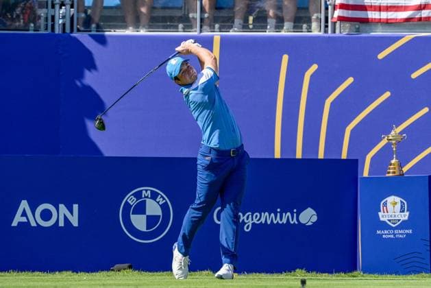 Golf match - Ryder Cup 2023 Viktor Hovland (NOR) during the Ryder Cup 2023 at Marco Simone Golf & Country Club on September 29, 2023 in Rome Italy. Rome Italy  Copyright: xIPAxSport ABACAx BRIPASport20230929_620 IPAxSport ABACAx BRIPASport20230929_620