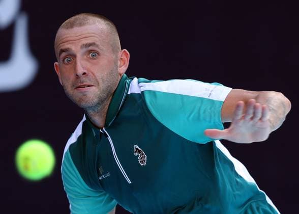 (230929) -- BEIJING, Sept. 29, 2023 -- Britain s Daniel Evans competes against Italy s Jannik Sinner during the men s singles first round match at 2023 China Open tennis tournament in Beijing, capital of China, Sept. 29, 2023. ) (SP)CHINA-BEIJING-TENNIS-CHINA OPEN-MEN S SINGLES-1ST ROUND(CN) LuoxYuan 