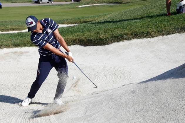 September 29, 2023, Guidonia Montecelio, Rome, Italy: Collin Morikawa during the 44th Ryder Cup Matches , Europe versus USA, Day 1 at Marco Simone Golf Rome, Italy Guidonia Montecelio Italy - ZUMAl131 20230929_zsp_l131_052 Copyright: xCiroxDexLucax