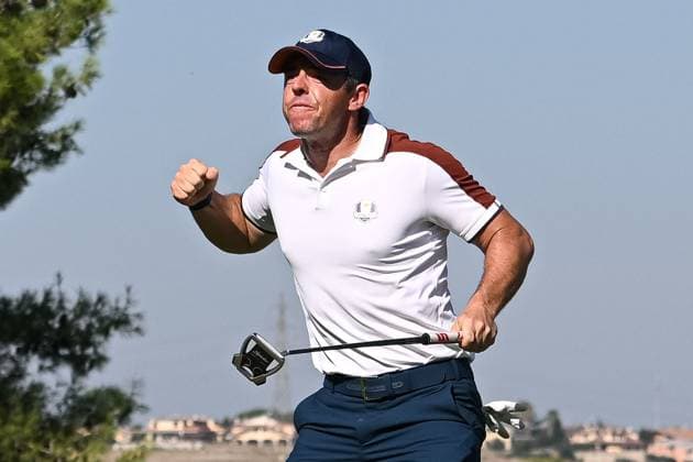 Ryder Cup 2023, Day Two, Morning Foursomes, Golf, Marco Simone Golf & Country Club, Rome, Italy - 30 Sep 2023  Copyright: xGreigxCowie Shutterstockx 14130258ab