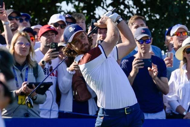 Tommy Fleetwood (ENG) during the Ryder Cup 2023 at Marco Simone Golf & Country Club on September 30, 2023 in Rome Italy.  Copyright: xFabrizioxCorradetti IPAxSportx x xx IPA_40673844 IPA_IPA40673844