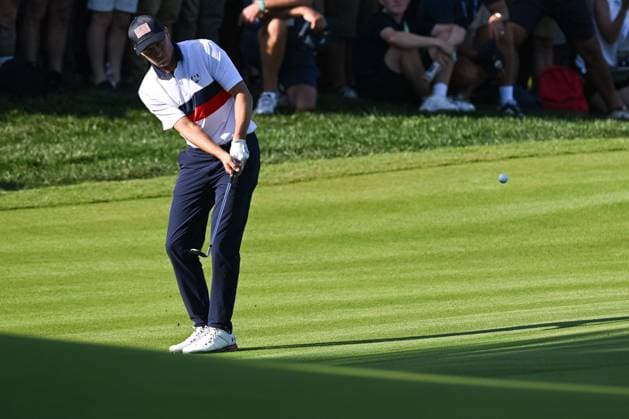 Ryder Cup 2023, Day Two, Morning Foursomes, Golf, Marco Simone Golf & Country Club, Rome, Italy - 30 Sep 2023  Copyright: xGreigxCowie Shutterstockx 14130258ff