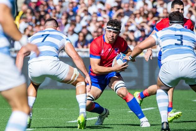 Sport Themen der Woche KW39 Sport Bilder des Tages Javier Eissmann (Chili) RUGBY : Argentine x Chili - Coupe du Monde de Rugby 2023 - Match 28 - 30 09 2023 BaptisteAutissier Panoramic 