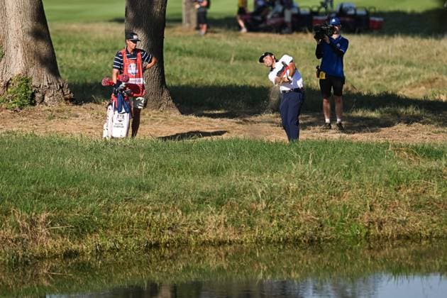Ryder Cup 2023, Day Two, Morning Foursomes, Golf, Marco Simone Golf & Country Club, Rome, Italy - 30 Sep 2023  Copyright: xGreigxCowie Shutterstockx 14130258fs