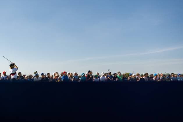 230930 in a fourball match during day 2 of the Ryder Cup on September 30, 2023 in Rome. Photo: Mathias Bergeld BILDBYRAN kod MB MB0737 golf ryder cup day 2 bbeng foursome Copyright: MATHIASxBERGELD BB230930MB077