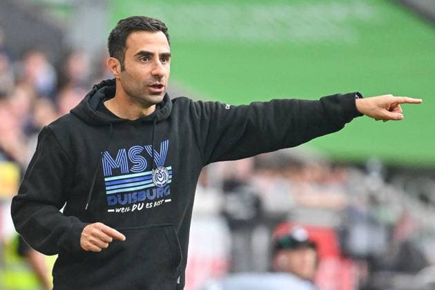 Fußball 3.Liga 8.Spieltag MSV Duisburg - Preußen Münster am 30.09.2023 in der Schauinsland-Reisen-Arena in Duisburg Engin Vural ( Trainer Cheftrainer Duisburg )