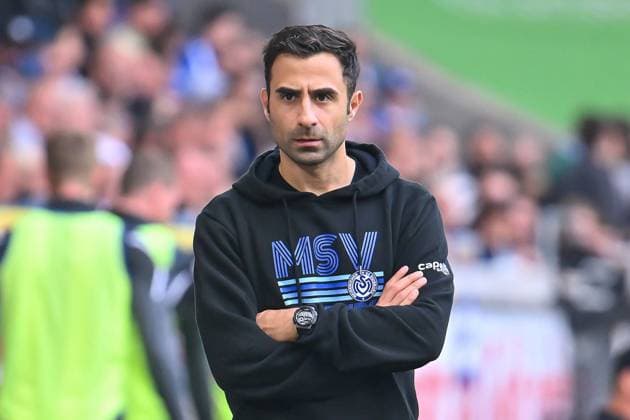 Fußball 3.Liga 8.Spieltag MSV Duisburg - Preußen Münster am 30.09.2023 in der Schauinsland-Reisen-Arena in Duisburg Engin Vural ( Trainer Cheftrainer Duisburg )