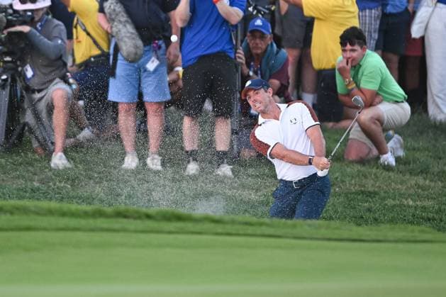 Ryder Cup 2023, Day Two, Afternoon Fourballs, Golf, Marco Simone Golf & Country Club, Rome, Italy - 30 Sep 2023  Copyright: xGreigxCowie Shutterstockx 14130259fq