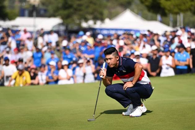 Ryder Cup 2023, Day Three, Singles, Golf, Marco Simone Golf & Country Club, Rome, Italy - 01 Oct 2023  Copyright: xGreigxCowie Shutterstockx 14130264h