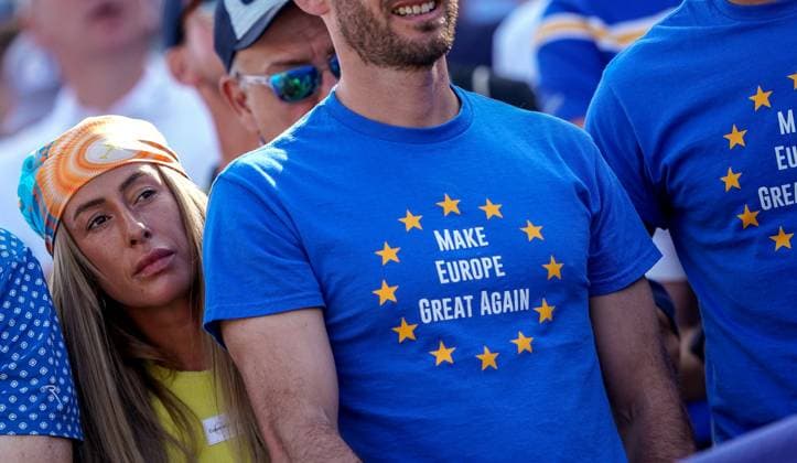 2023 Ryder Cup, Marco Simone Golf and Country Club, Rome, Italy 1 10 2023 Europe fans Europe fans 1 10 2023  Copyright: x INPHO MatteoxCiambellix DSC06674