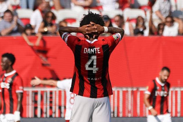 Achraf Dari (Brest) FOOTBALL : OGC Nice vs Brest - Ligue 1 Uber Eats - Nice - 01 10 2023 NorbertScanella Panoramic 