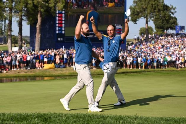 Ryder Cup 2023, Day Three, Singles, Golf, Marco Simone Golf & Country Club, Rome, Italy - 01 Oct 2023  Copyright: xGreigxCowie Shutterstockx 14130264bg