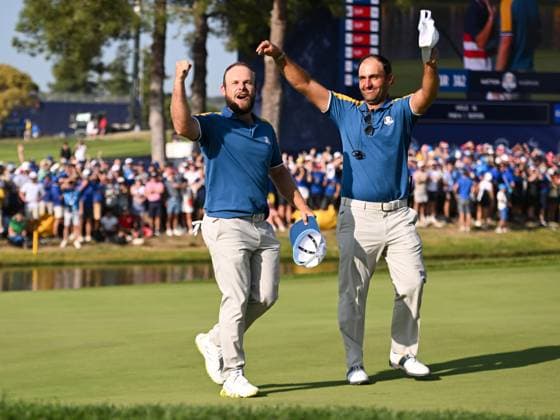 Ryder Cup 2023, Day Three, Singles, Golf, Marco Simone Golf & Country Club, Rome, Italy - 01 Oct 2023  Copyright: xGreigxCowie Shutterstockx 14130264be