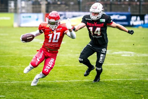 Erima German Football League Halbfinale 2023; Potsdam Royals - New Yorker Lions Braunschweig Erima German Football League Halbfinale 2023; Potsdam Royals - New Yorker Lions Braunschweig Copyright: xBEAUTIFULxSPORTS NicolxMarschallx