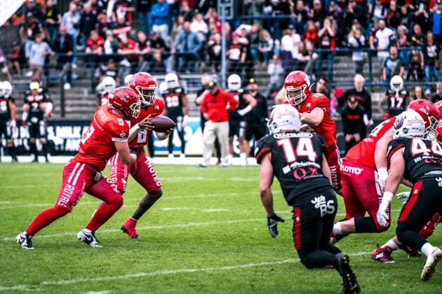 Erima German Football League Halbfinale 2023; Potsdam Royals - New Yorker Lions Braunschweig Erima German Football League Halbfinale 2023; Potsdam Royals - New Yorker Lions Braunschweig Copyright: xBEAUTIFULxSPORTS NicolxMarschallx