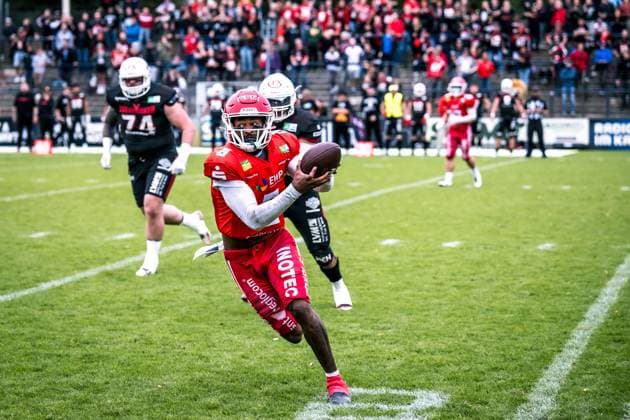 Erima German Football League Halbfinale 2023; Potsdam Royals - New Yorker Lions Braunschweig Erima German Football League Halbfinale 2023; Potsdam Royals - New Yorker Lions Braunschweig Copyright: xBEAUTIFULxSPORTS NicolxMarschallx