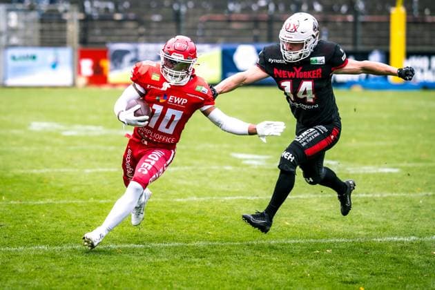 Erima German Football League Halbfinale 2023; Potsdam Royals - New Yorker Lions Braunschweig Erima German Football League Halbfinale 2023; Potsdam Royals - New Yorker Lions Braunschweig Copyright: xBEAUTIFULxSPORTS NicolxMarschallx