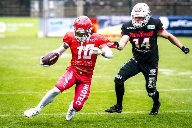 Erima German Football League Halbfinale 2023; Potsdam Royals - New Yorker Lions Braunschweig Erima German Football League Halbfinale 2023; Potsdam Royals - New Yorker Lions Braunschweig Copyright: xBEAUTIFULxSPORTS NicolxMarschallx