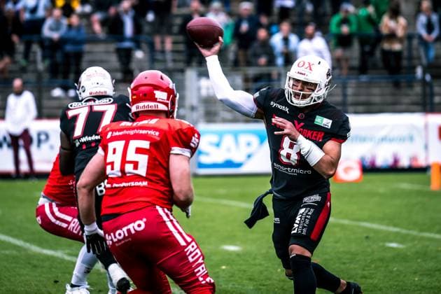 Erima German Football League Halbfinale 2023; Potsdam Royals - New Yorker Lions Braunschweig Erima German Football League Halbfinale 2023; Potsdam Royals - New Yorker Lions Braunschweig Copyright: xBEAUTIFULxSPORTS NicolxMarschallx