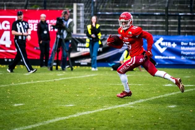 Erima German Football League Halbfinale 2023; Potsdam Royals - New Yorker Lions Braunschweig Erima German Football League Halbfinale 2023; Potsdam Royals - New Yorker Lions Braunschweig Copyright: xBEAUTIFULxSPORTS NicolxMarschallx