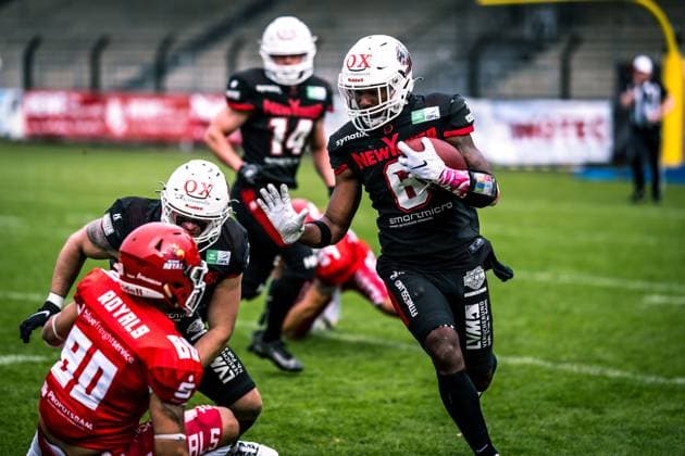 Erima German Football League Halbfinale 2023; Potsdam Royals - New Yorker Lions Braunschweig Erima German Football League Halbfinale 2023; Potsdam Royals - New Yorker Lions Braunschweig Copyright: xBEAUTIFULxSPORTS NicolxMarschallx