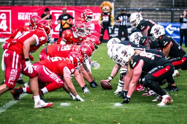 Erima German Football League Halbfinale 2023; Potsdam Royals - New Yorker Lions Braunschweig Erima German Football League Halbfinale 2023; Potsdam Royals - New Yorker Lions Braunschweig Copyright: xBEAUTIFULxSPORTS NicolxMarschallx