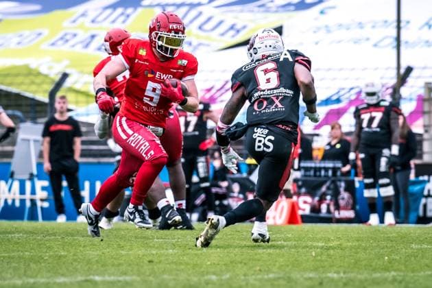 Erima German Football League Halbfinale 2023; Potsdam Royals - New Yorker Lions Braunschweig Erima German Football League Halbfinale 2023; Potsdam Royals - New Yorker Lions Braunschweig Copyright: xBEAUTIFULxSPORTS NicolxMarschallx