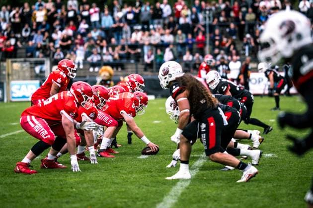 Erima German Football League Halbfinale 2023; Potsdam Royals - New Yorker Lions Braunschweig Erima German Football League Halbfinale 2023; Potsdam Royals - New Yorker Lions Braunschweig Copyright: xBEAUTIFULxSPORTS NicolxMarschallx