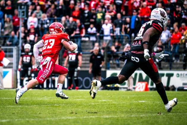 Erima German Football League Halbfinale 2023; Potsdam Royals - New Yorker Lions Braunschweig Erima German Football League Halbfinale 2023; Potsdam Royals - New Yorker Lions Braunschweig Copyright: xBEAUTIFULxSPORTS NicolxMarschallx