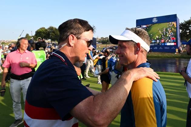 Ryder Cup 2023, Day Three, Singles, Golf, Marco Simone Golf & Country Club, Rome, Italy - 01 Oct 2023  Copyright: xGreigxCowie Shutterstockx 14130264bo