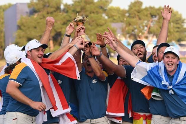 Ryder Cup 2023, Day Three, Singles, Golf, Marco Simone Golf & Country Club, Rome, Italy - 01 Oct 2023  Copyright: xGreigxCowie Shutterstockx 14130264cq