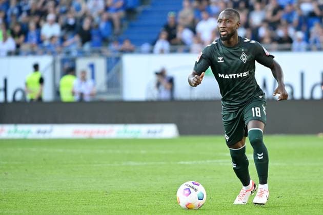 Darmstadt, Merck-Stadion am Boellenfalltor, 01.10.23, GER, Herren, 1.Bundesliga, Saison 2023-2024, SV Darmstadt 98 - SV Werder Bremen Bild: Naby KEITA (Bremen) Only for editorial use! DFL regulations prohibit any use of photographs as image sequences and or quasi-video. Hessen Deutschland